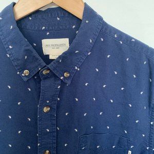 Obey Blue Long Sleeve Shirt